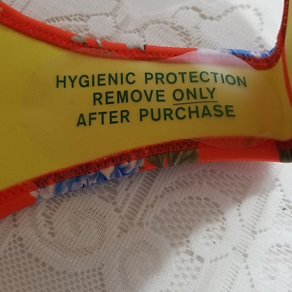 61B Triangl orange floral cheeky bikini bottoms - Picture 5 of 5